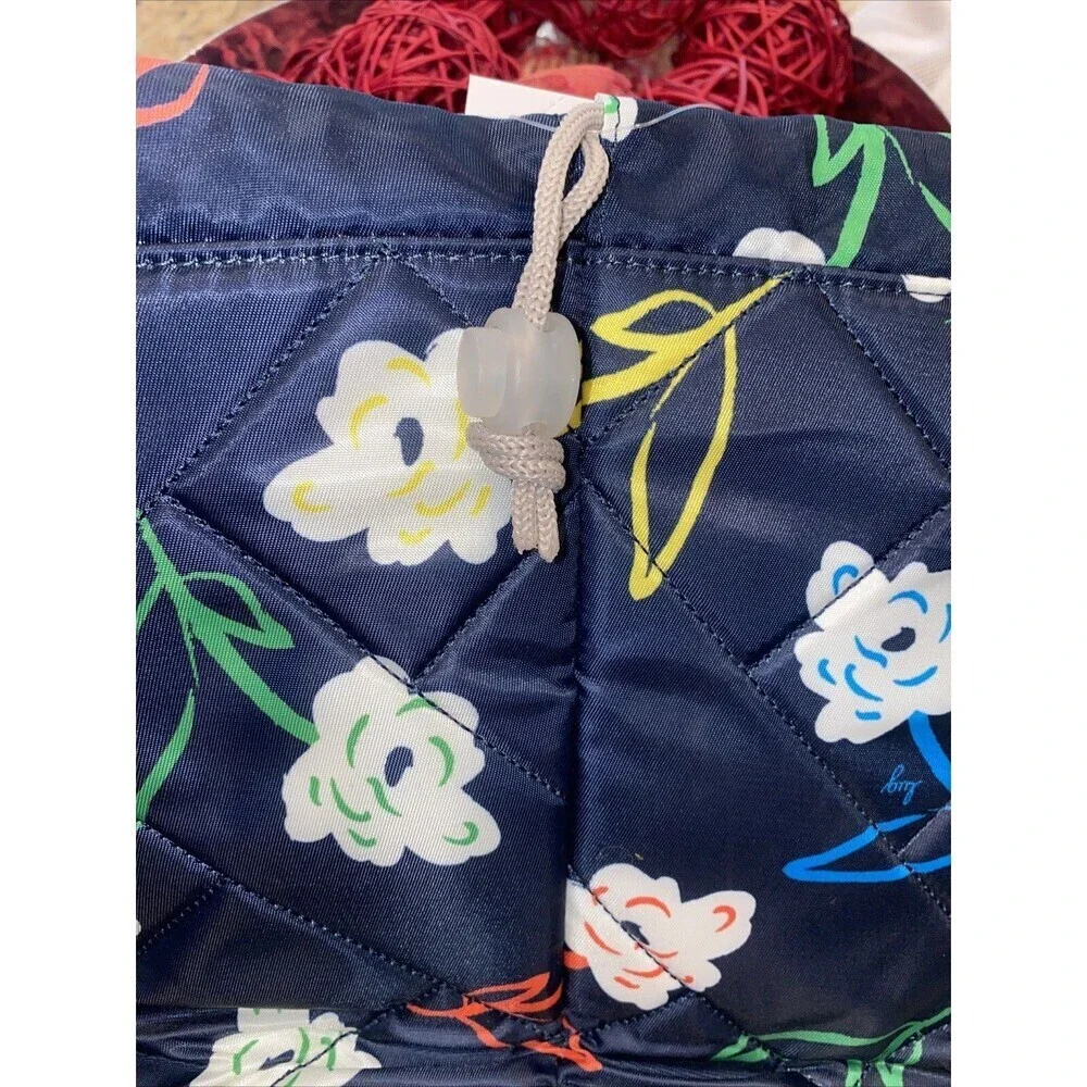 Lug Tumbler NEW Bright Floral Drawstring Storage Pouch NWT